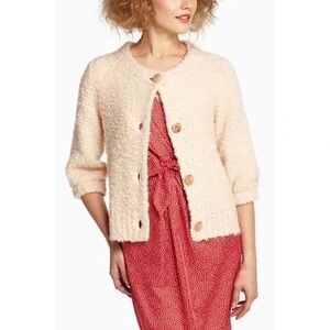 Anthropologie Cream Cardigan Sweater